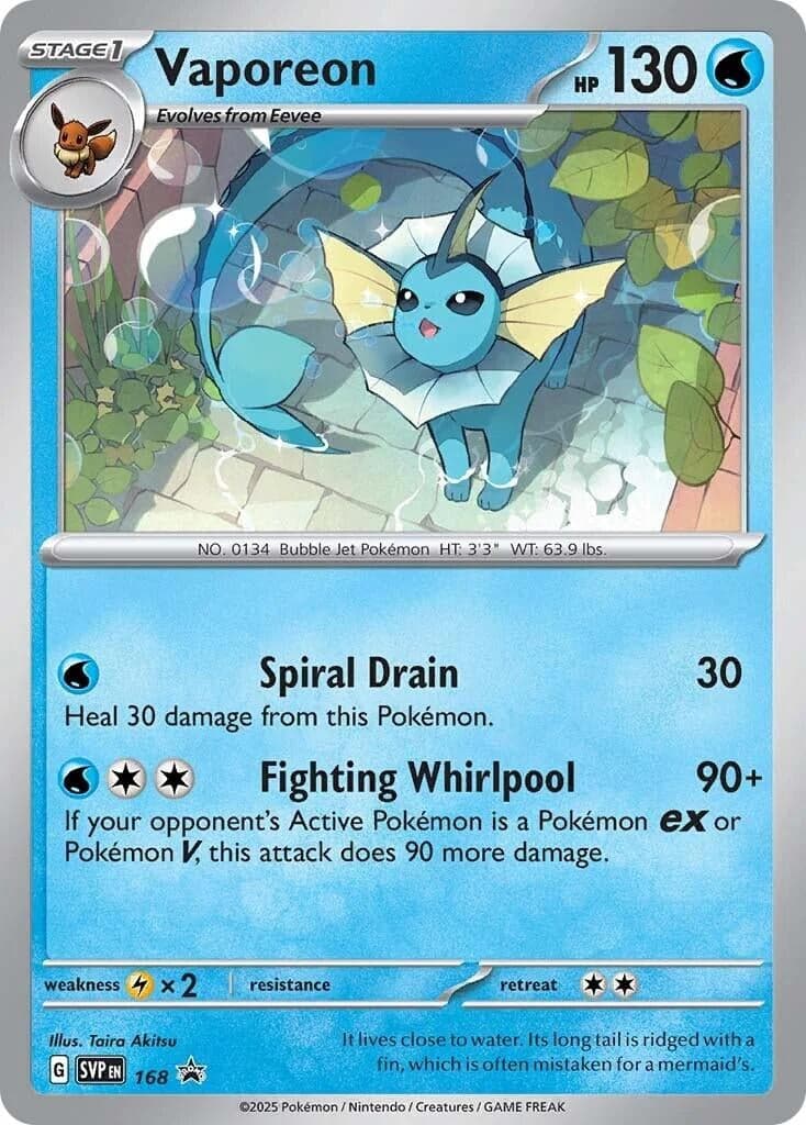 Vaporeon - 168 (Cosmos Holo) (168) (SV: Scarlet & Violet Promo Cards)