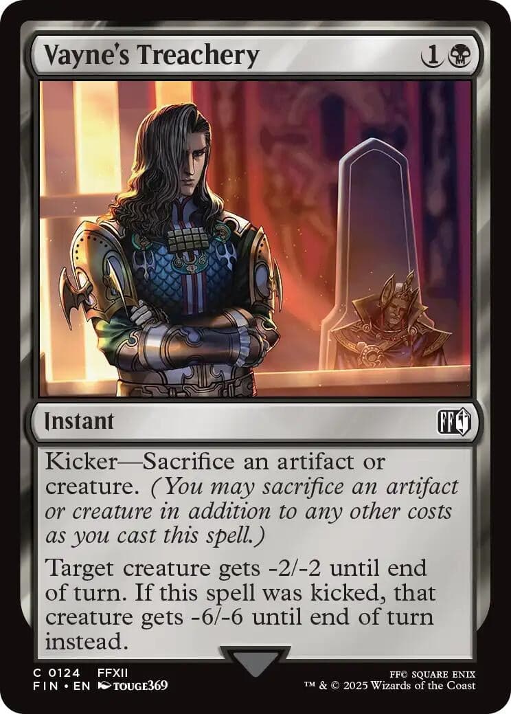 Vayne's Treachery (124) (Foil) (FINAL FANTASY)