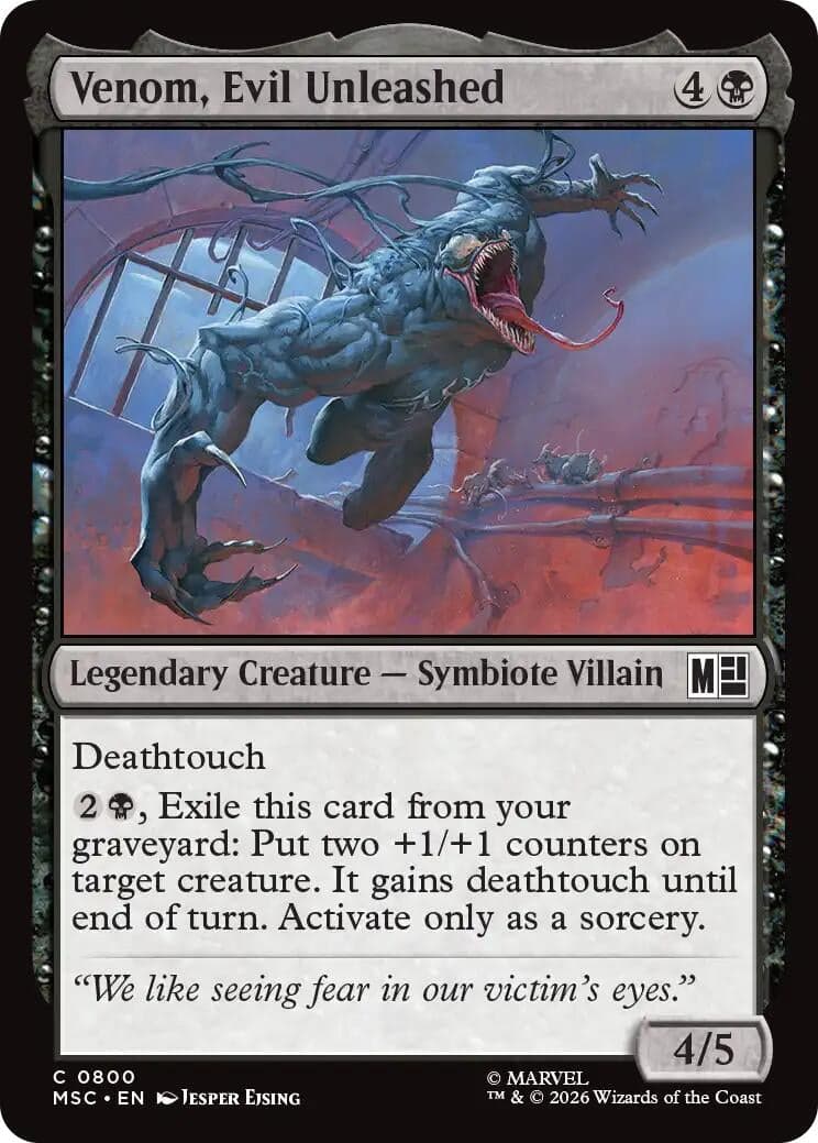 Venom, Evil Unleashed (800) (Commander: Marvel Super Heroes) (MSC)