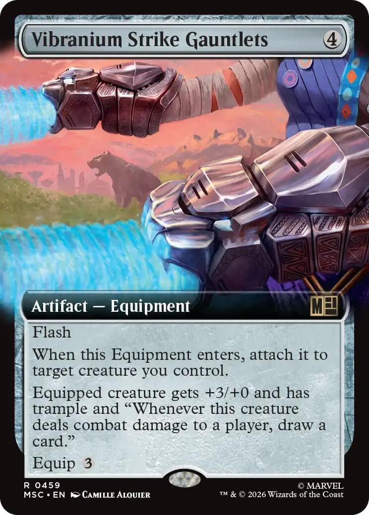 Vibranium Strike Gauntlets (Extended Art) (459) (Commander: Marvel Super Heroes) (MSC)