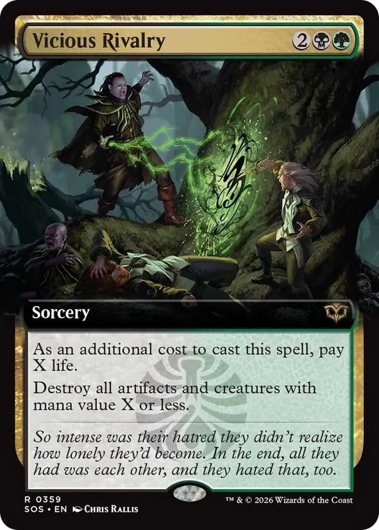 Vicious Rivalry (Extended Art) (359) (Foil) (Secrets of Strixhaven)