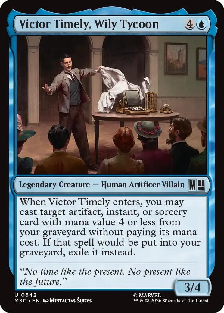 Victor Timely, Wily Tycoon (642) (Foil) (Commander: Marvel Super Heroes) (MSC)