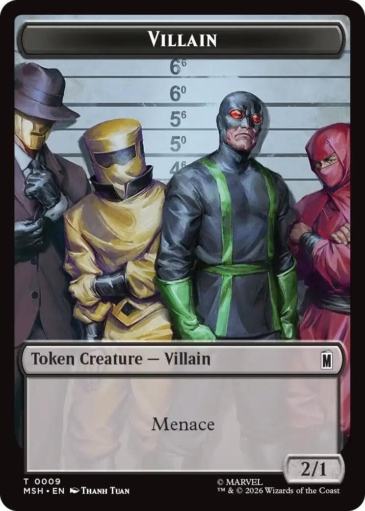 Villain // Treasure Double-Sided Token (009/022) (Marvel Super Heroes) (MSH)