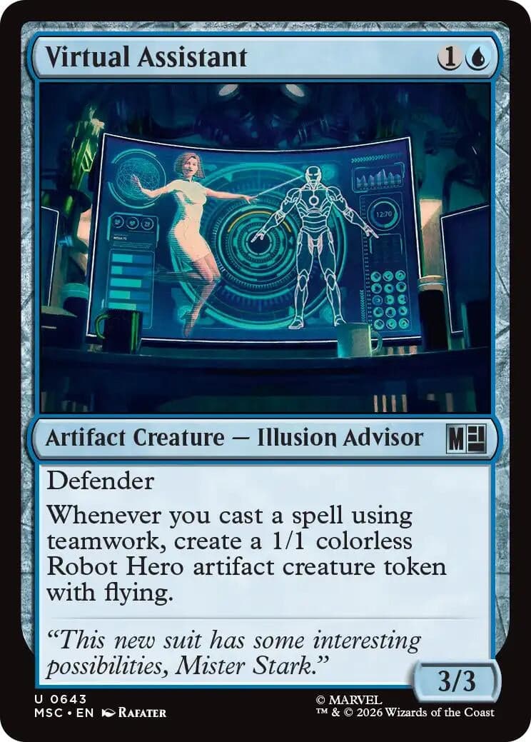 Virtual Assistant (643) (Foil) (Commander: Marvel Super Heroes) (MSC)