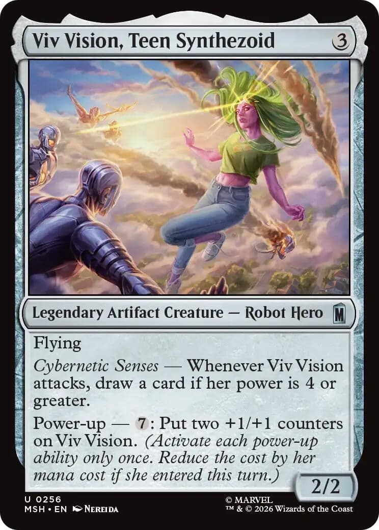 Viv Vision, Teen Synthezoid (256) (Foil) (Marvel Super Heroes) (MSH)