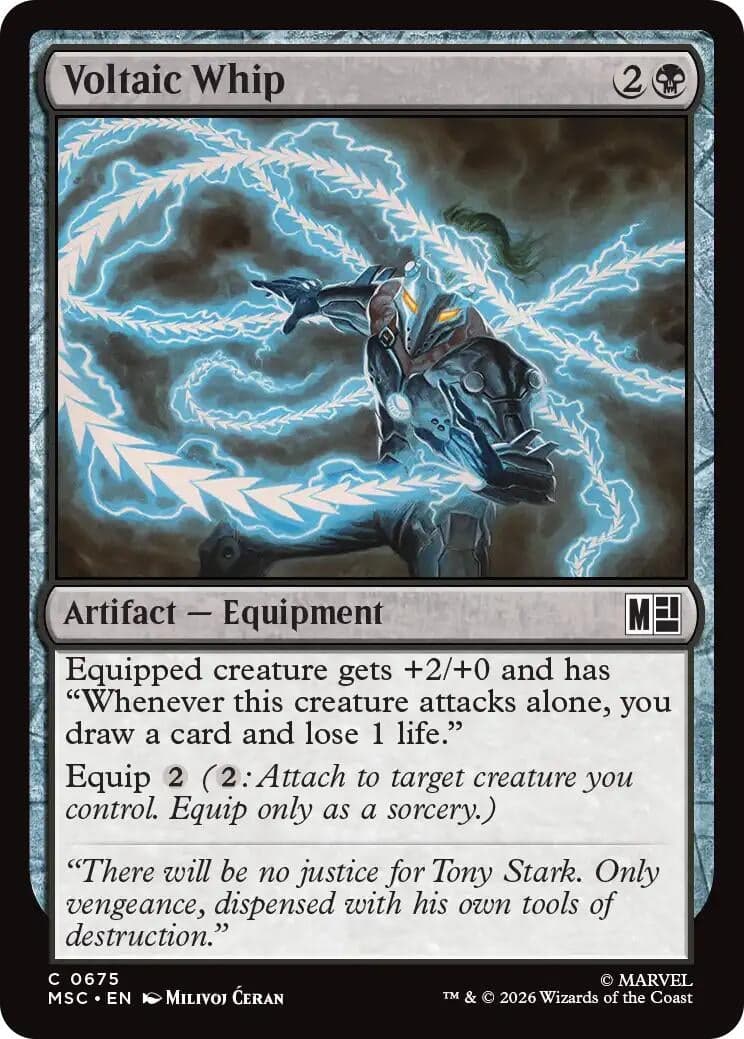 Voltaic Whip (675) (Foil) (Commander: Marvel Super Heroes) (MSC)