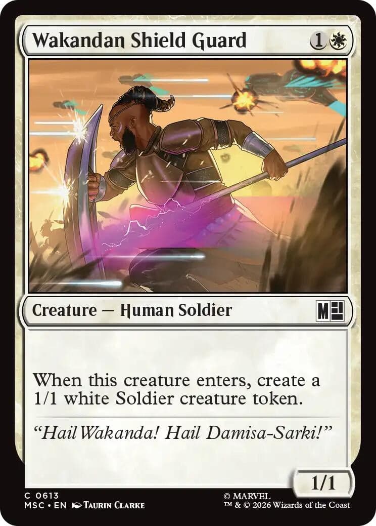 Wakandan Shield Guard (613) (Commander: Marvel Super Heroes) (MSC)