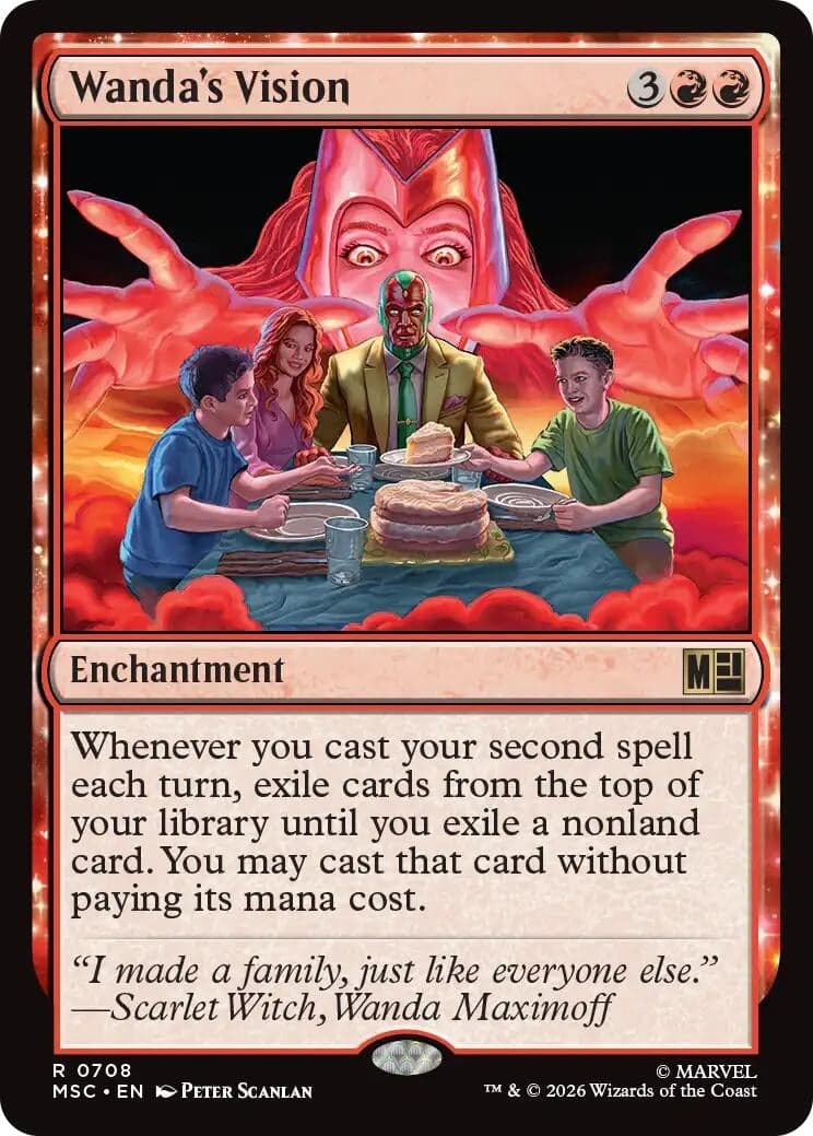Wanda's Vision (708) (Foil) (Commander: Marvel Super Heroes) (MSC)