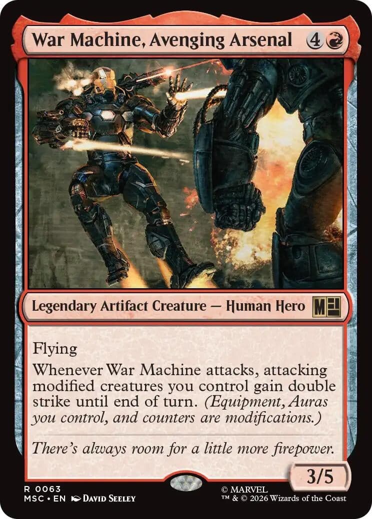 War Machine, Avenging Arsenal (63) (Foil) (Commander: Marvel Super Heroes) (MSC)