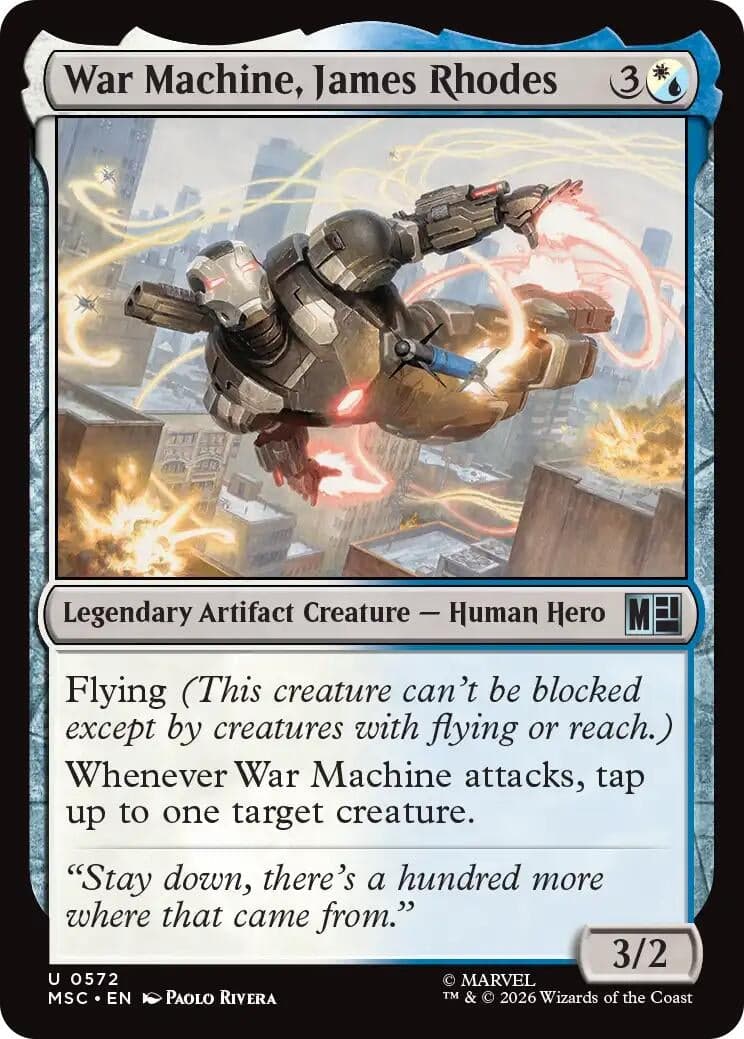 War Machine, James Rhodes (572) (Commander: Marvel Super Heroes) (MSC)