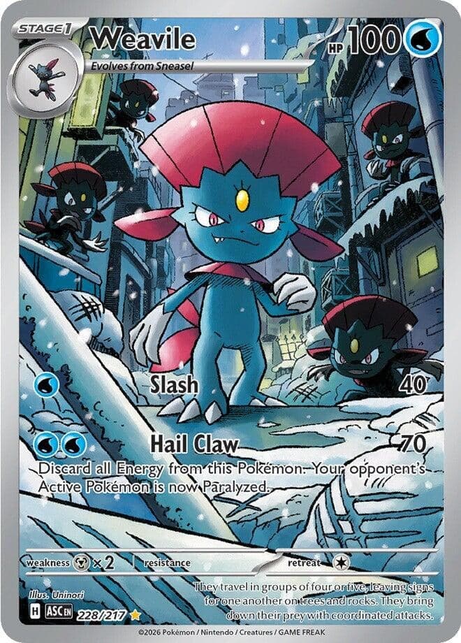 Weavile (228/217) (Holofoil) (ME: Ascended Heroes)