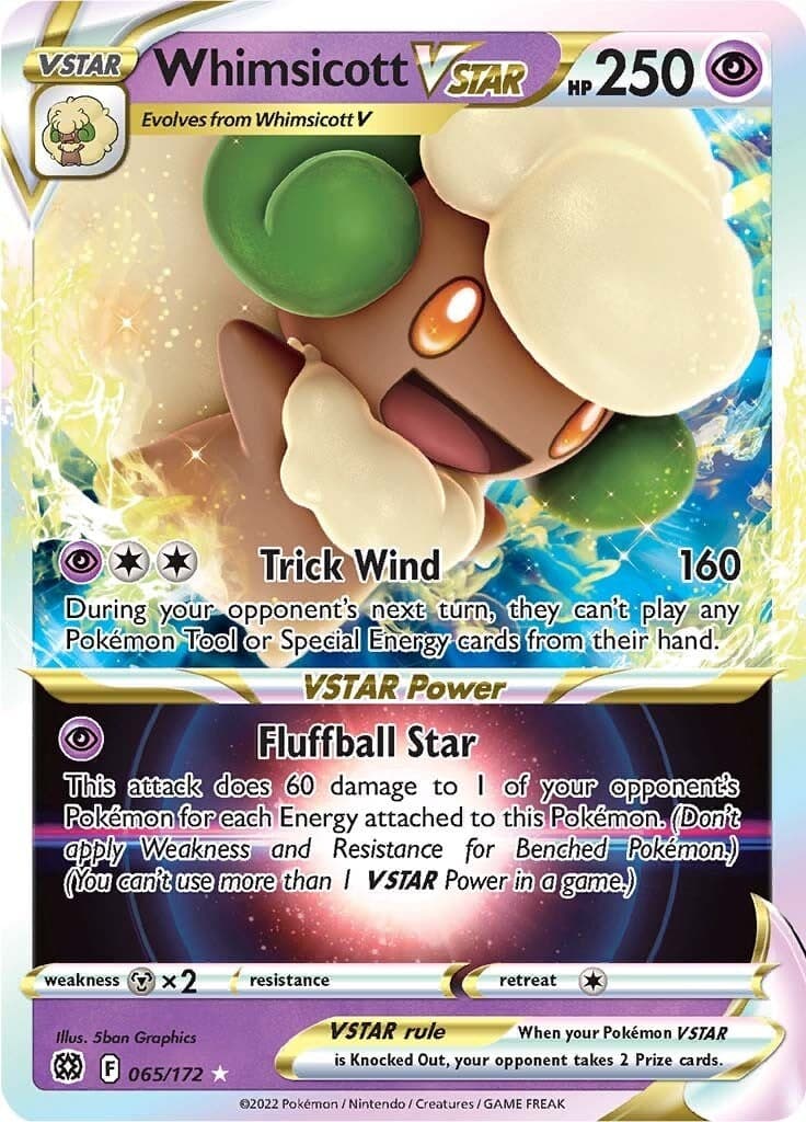 Whimsicott VSTAR (065/172) (SWSH09: Brilliant Stars)