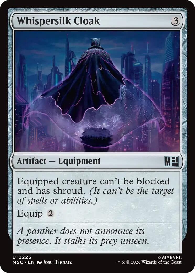 Whispersilk Cloak (225) (Commander: Marvel Super Heroes) (MSC)