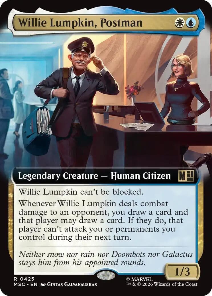 Willie Lumpkin, Postman (Extended Art) (425) (Foil) (Commander: Marvel Super Heroes) (MSC)
