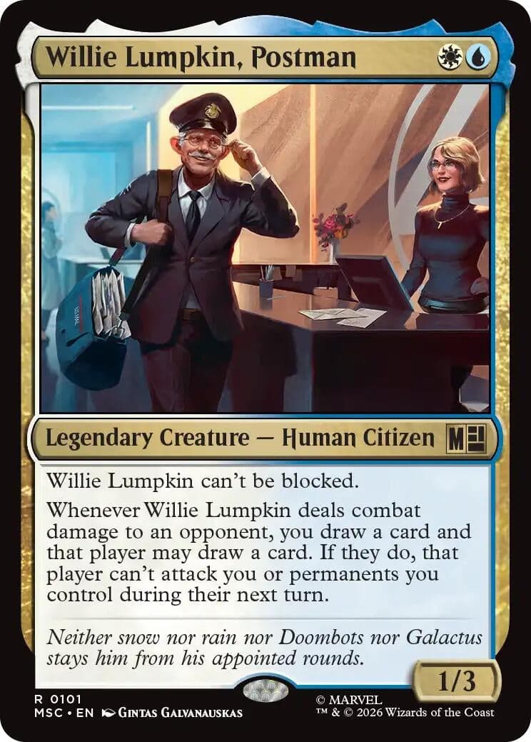 Willie Lumpkin, Postman (Surge Foil) (101) (Foil) (Commander: Marvel Super Heroes) (MSC)
