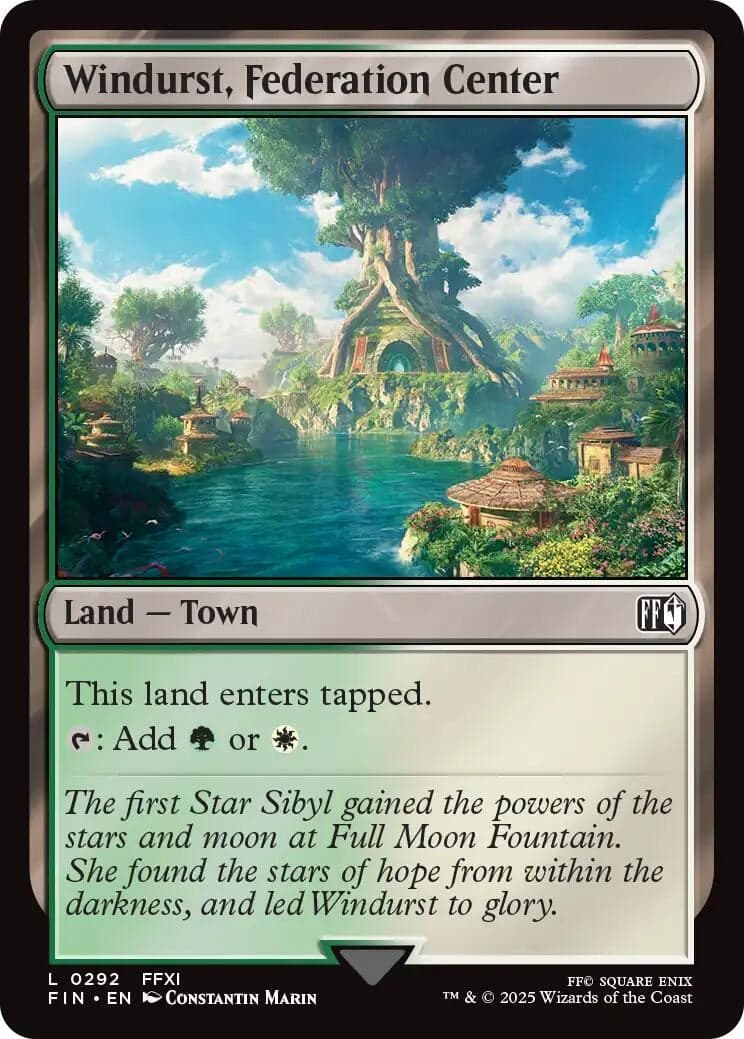 Windurst, Federation Center (292) (Foil) (FINAL FANTASY)