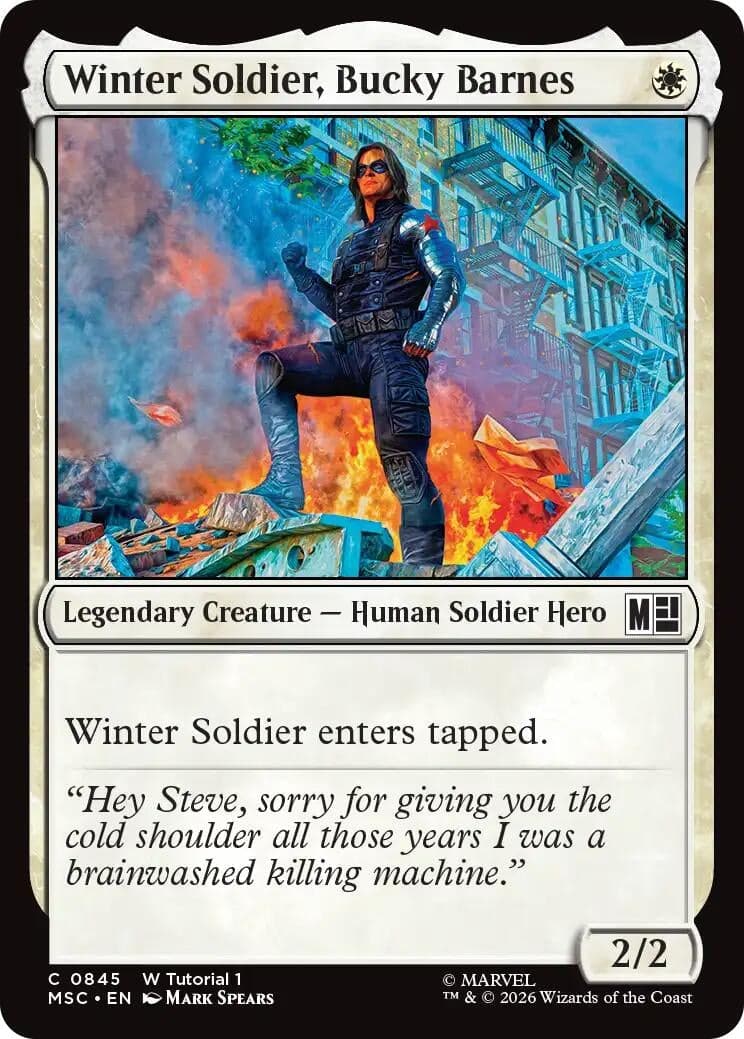 Winter Soldier, Bucky Barnes (0845) (845) (Commander: Marvel Super Heroes) (MSC)