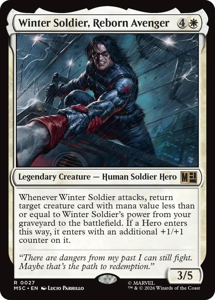 Winter Soldier, Reborn Avenger (27) (Commander: Marvel Super Heroes) (MSC)