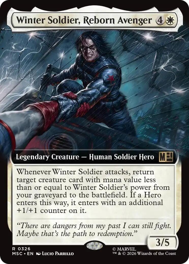 Winter Soldier, Reborn Avenger (Extended Art) (326) (Commander: Marvel Super Heroes) (MSC)