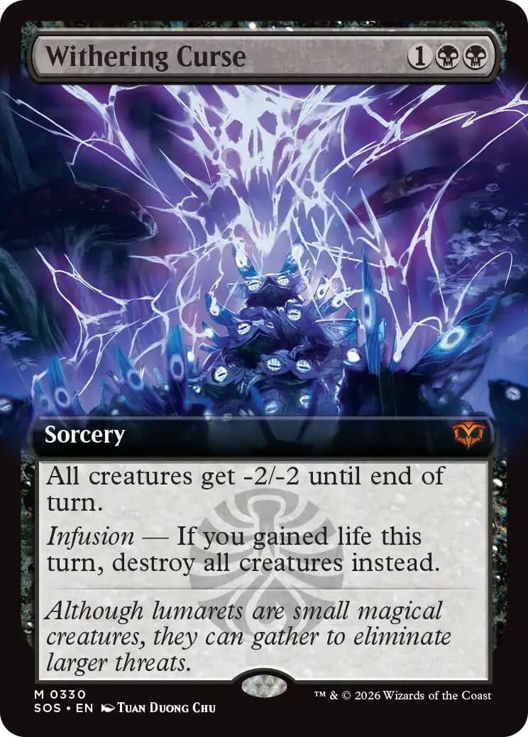Withering Curse (Extended Art) (330) (Secrets of Strixhaven)