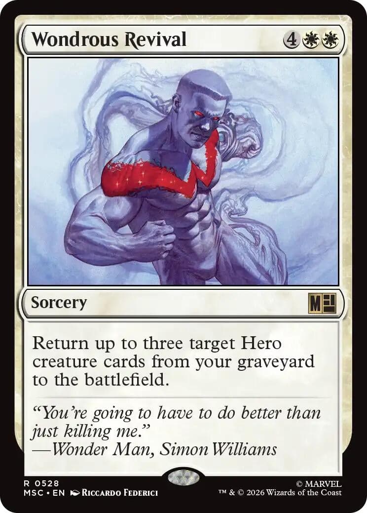 Wondrous Revival (528) (Foil) (Commander: Marvel Super Heroes) (MSC)