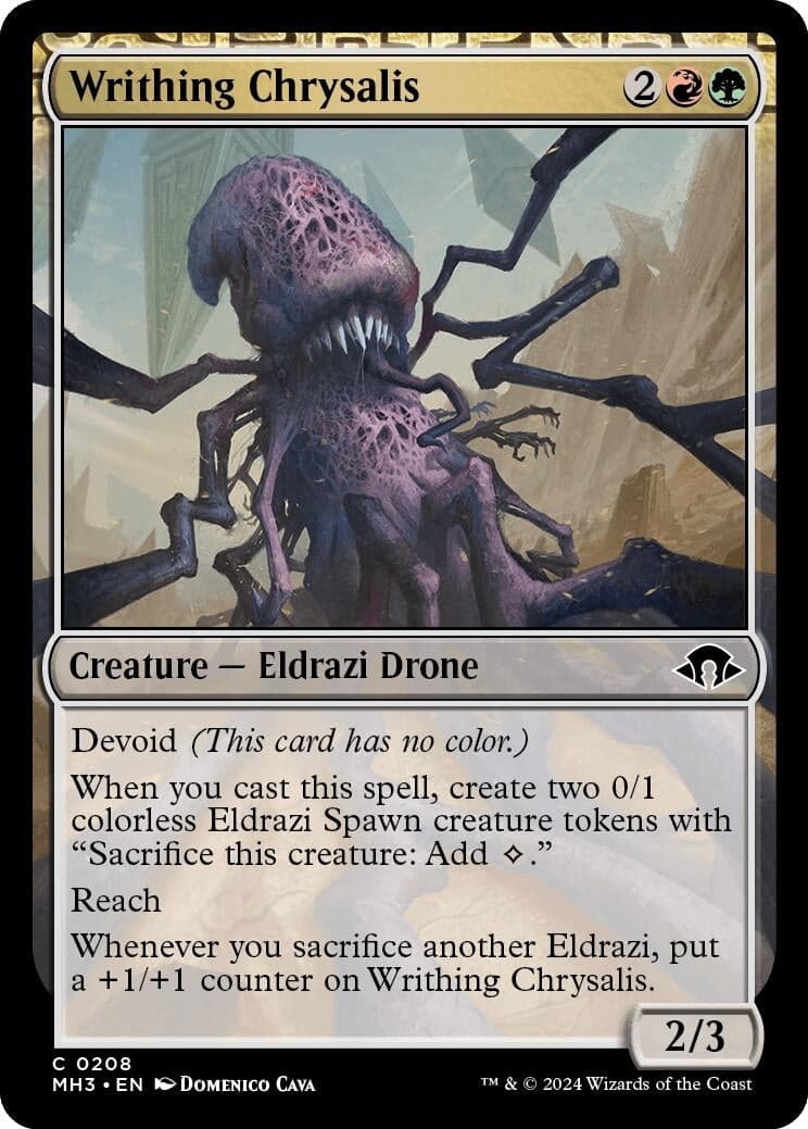 Writhing Chrysalis (208) (Foil) (Modern Horizons 3)