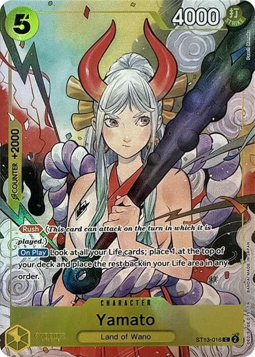 Yamato (Illustration Box Vol.2) (ST13-016) (Foil) (One Piece Promotion Cards)