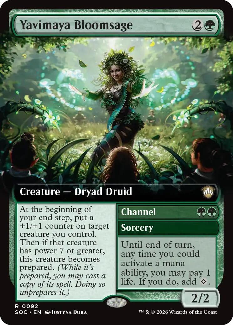 Yavimaya Bloomsage (Extended Art) (92) (Commander: Secrets of Strixhaven)