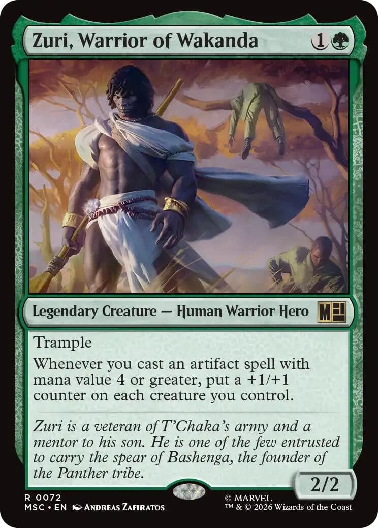 Zuri, Warrior of Wakanda (72) (Commander: Marvel Super Heroes) (MSC)