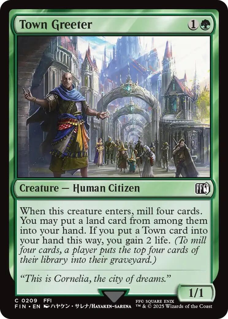 Japanese Magic: The Gathering - Town Greeter (209) (FINAL FANTASY)