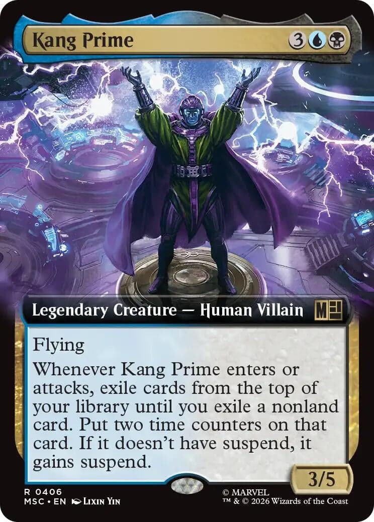 Kang Prime (Extended Art) (406) (Foil) (Commander: Marvel Super Heroes) (MSC)