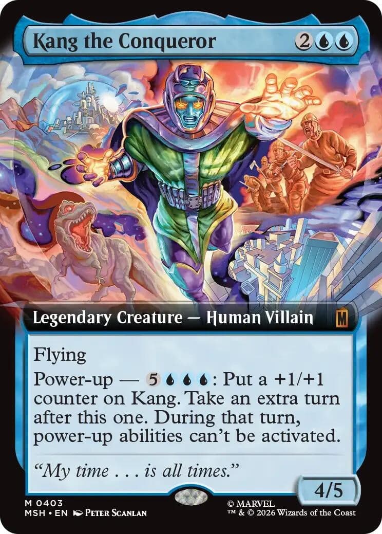 Kang the Conqueror (Extended Art) (403) (Foil) (Marvel Super Heroes) (MSH)
