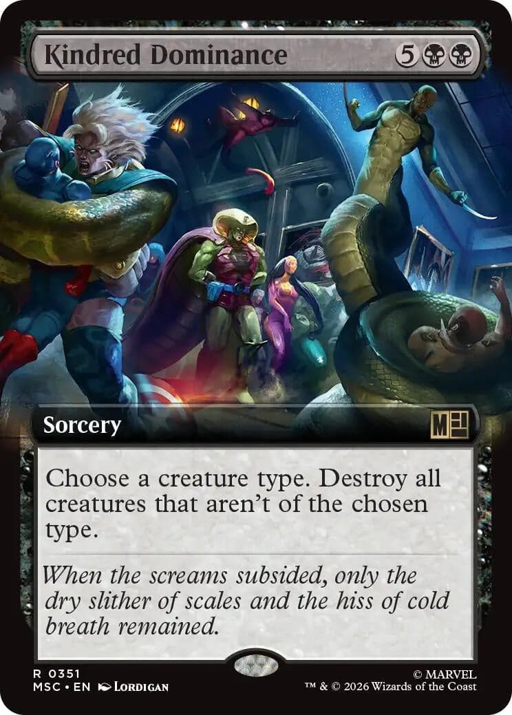 Kindred Dominance (Extended Art) (351) (Commander: Marvel Super Heroes) (MSC)