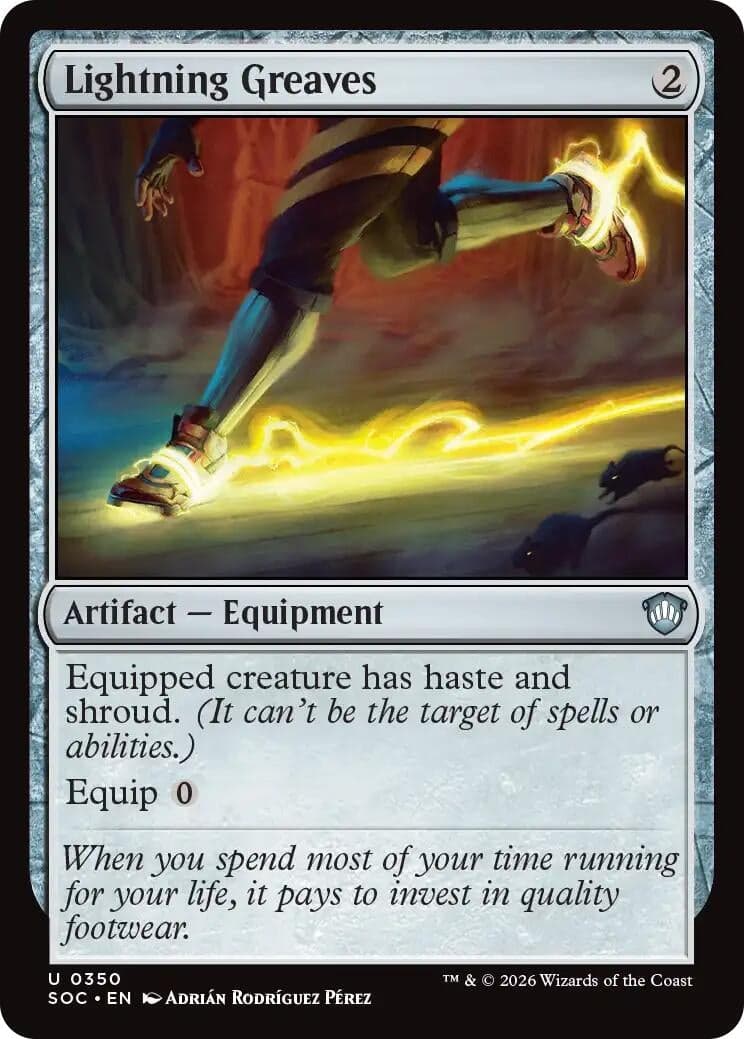 Lightning Greaves (350) (Commander: Secrets of Strixhaven)