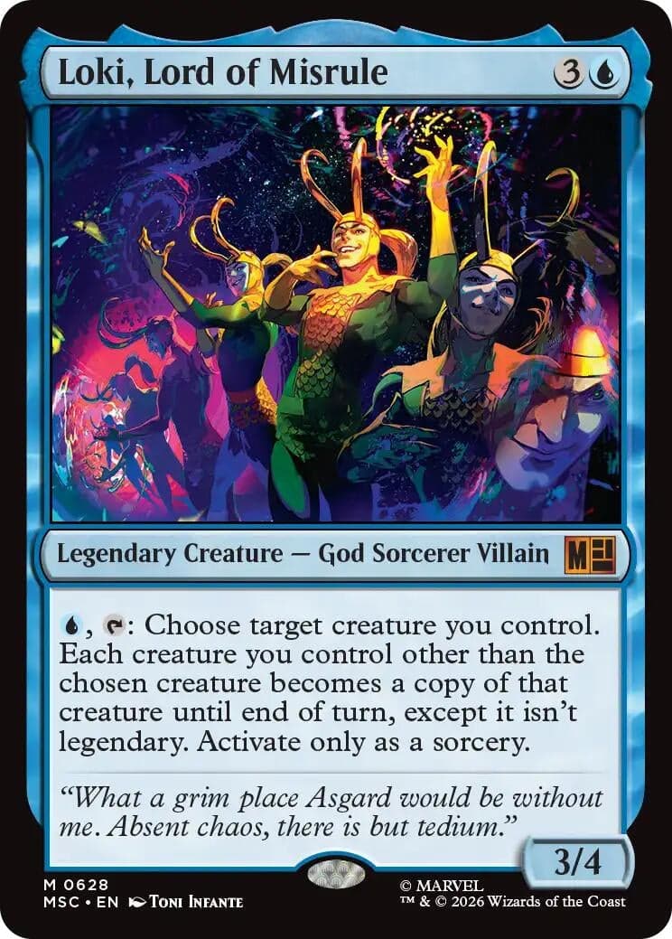 Loki, Lord of Misrule (628) (Foil) (Commander: Marvel Super Heroes) (MSC)