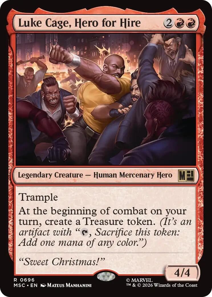 Luke Cage, Hero for Hire (696) (Commander: Marvel Super Heroes) (MSC)