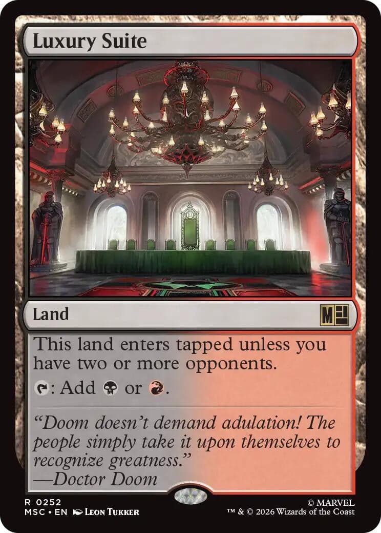 Luxury Suite (Surge Foil) (252) (Foil) (Commander: Marvel Super Heroes) (MSC)
