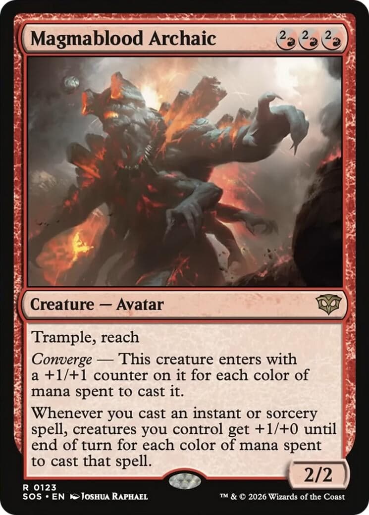 Magmablood Archaic (123) (Foil) (Secrets of Strixhaven)