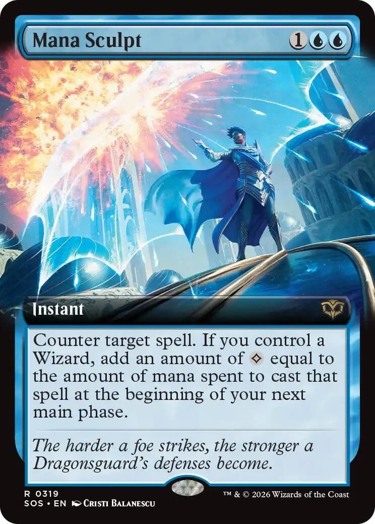 Mana Sculpt (Extended Art) (319) (Foil) (Secrets of Strixhaven)