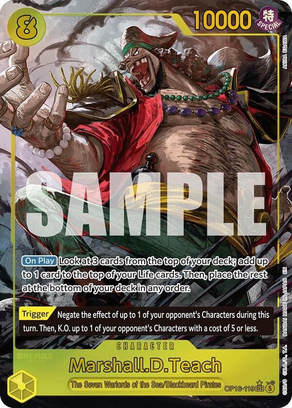Marshall.D.Teach (119) (Alternate Art) (OP16-119) (Foil) (The Time of Battle)