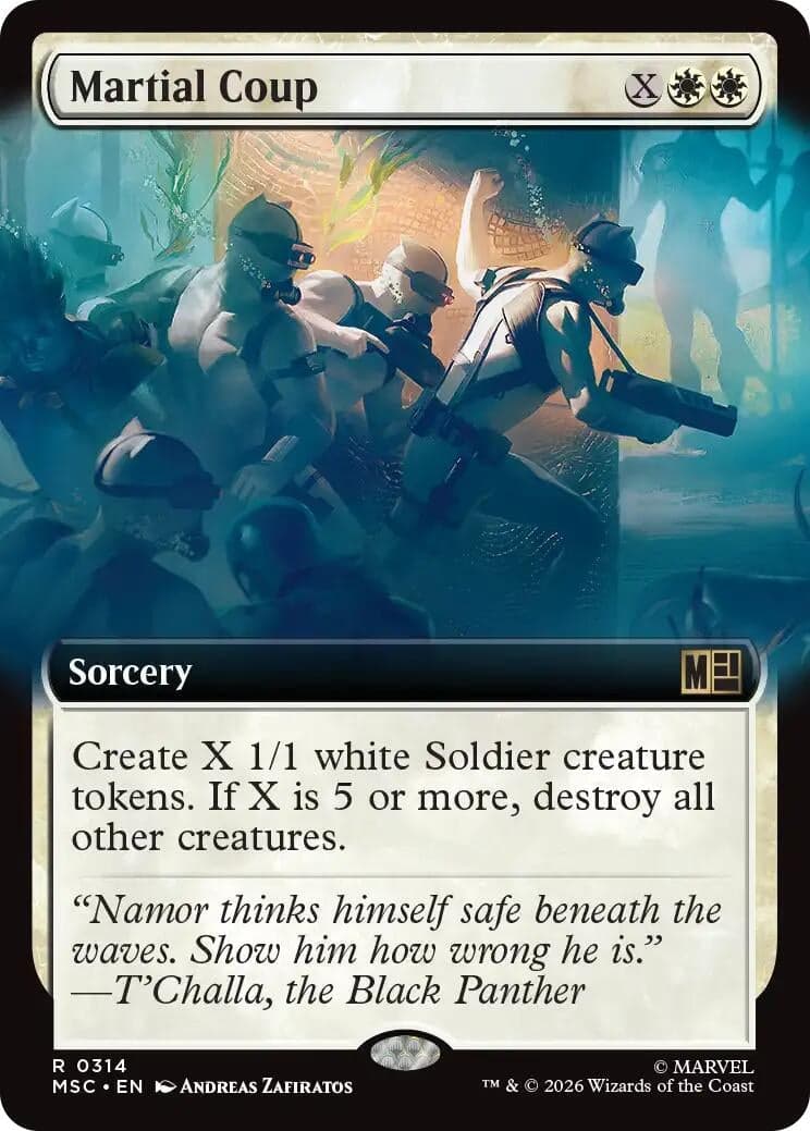 Martial Coup (Extended Art) (314) (Commander: Marvel Super Heroes) (MSC)