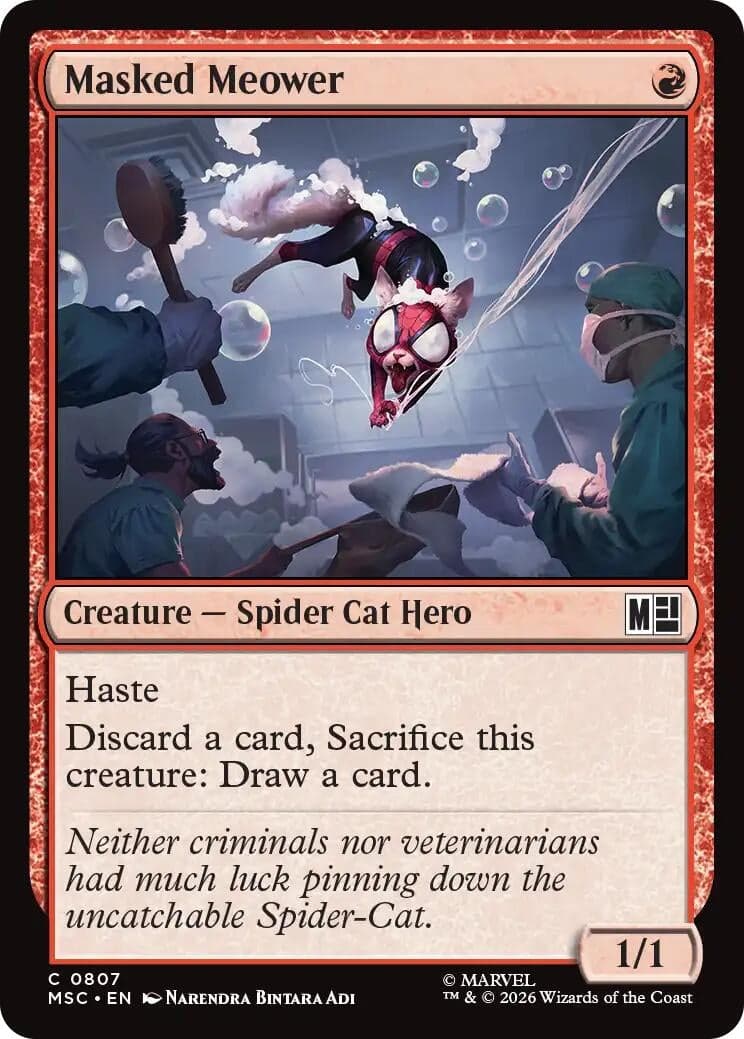 Masked Meower (807) (Foil) (Commander: Marvel Super Heroes) (MSC)