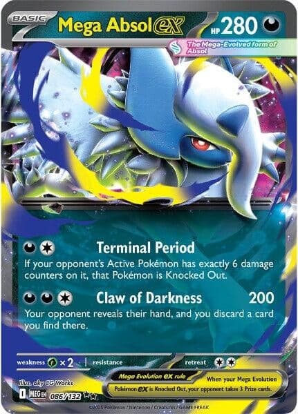 Mega Absol ex (086/132) (ME01: Mega Evolution)